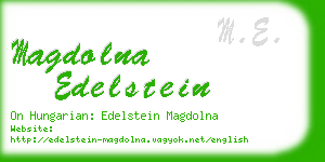 magdolna edelstein business card